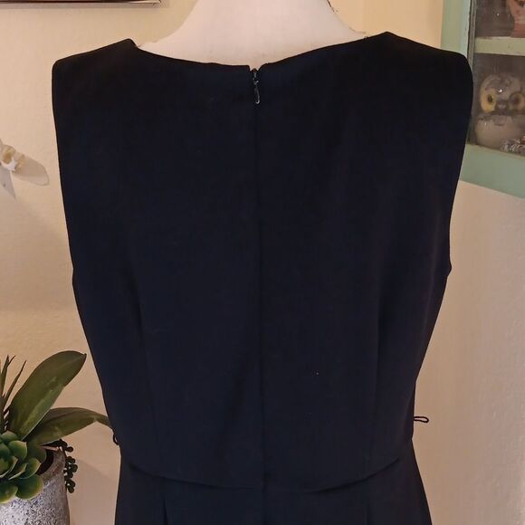 Calvin Klein Black and White A-Line Midi Dress - Picture 9 of 16